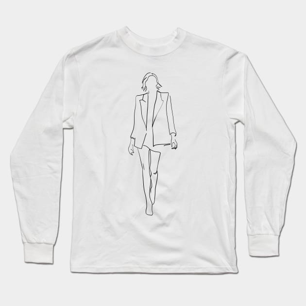 Girl Boss Long Sleeve T-Shirt by Printable Muse